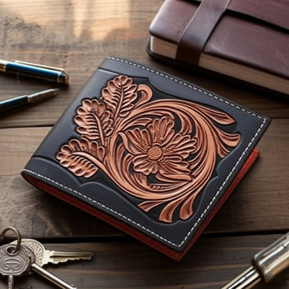 HandMade Bifold Black Wallet