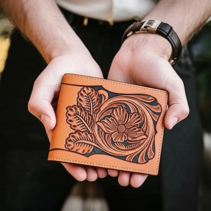 HandMade Bifold Brown Wallet
