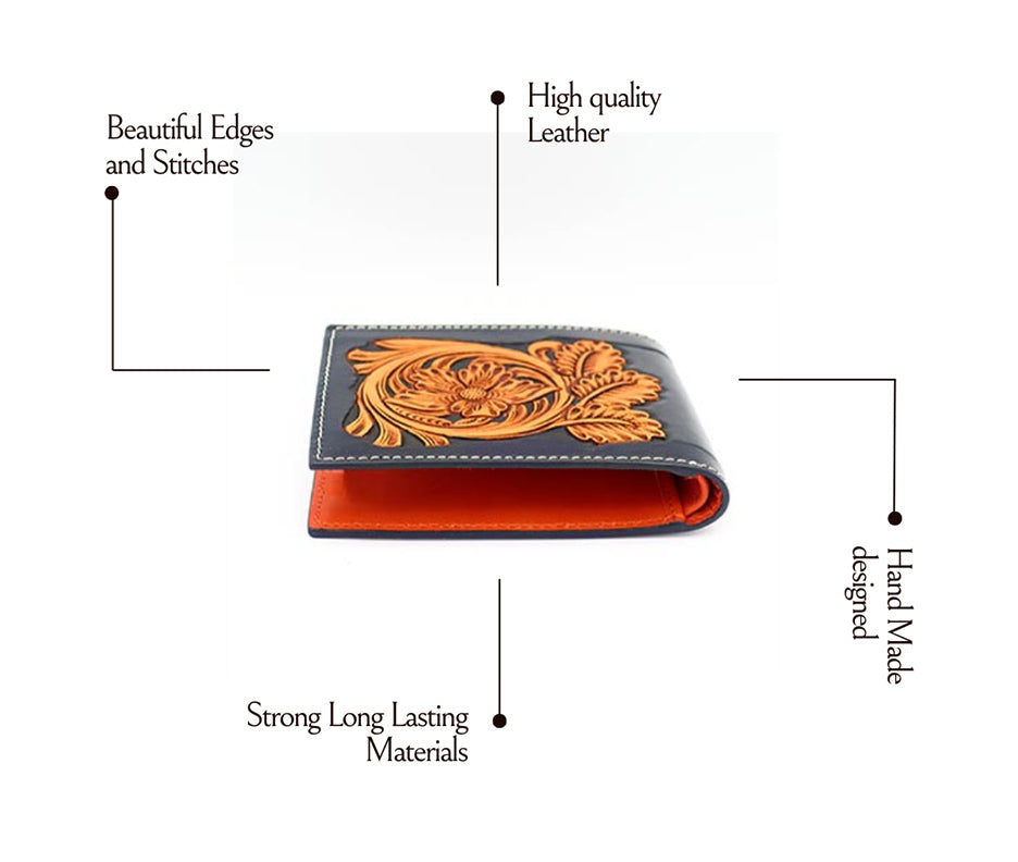 HandMade Bifold Black Wallet