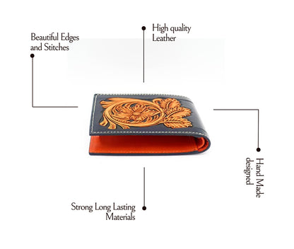 HandMade Bifold Black Wallet