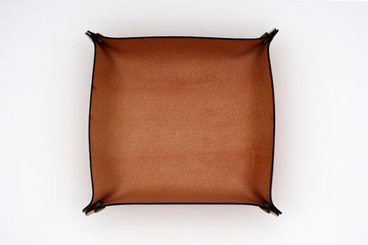 monogram Leather Tray